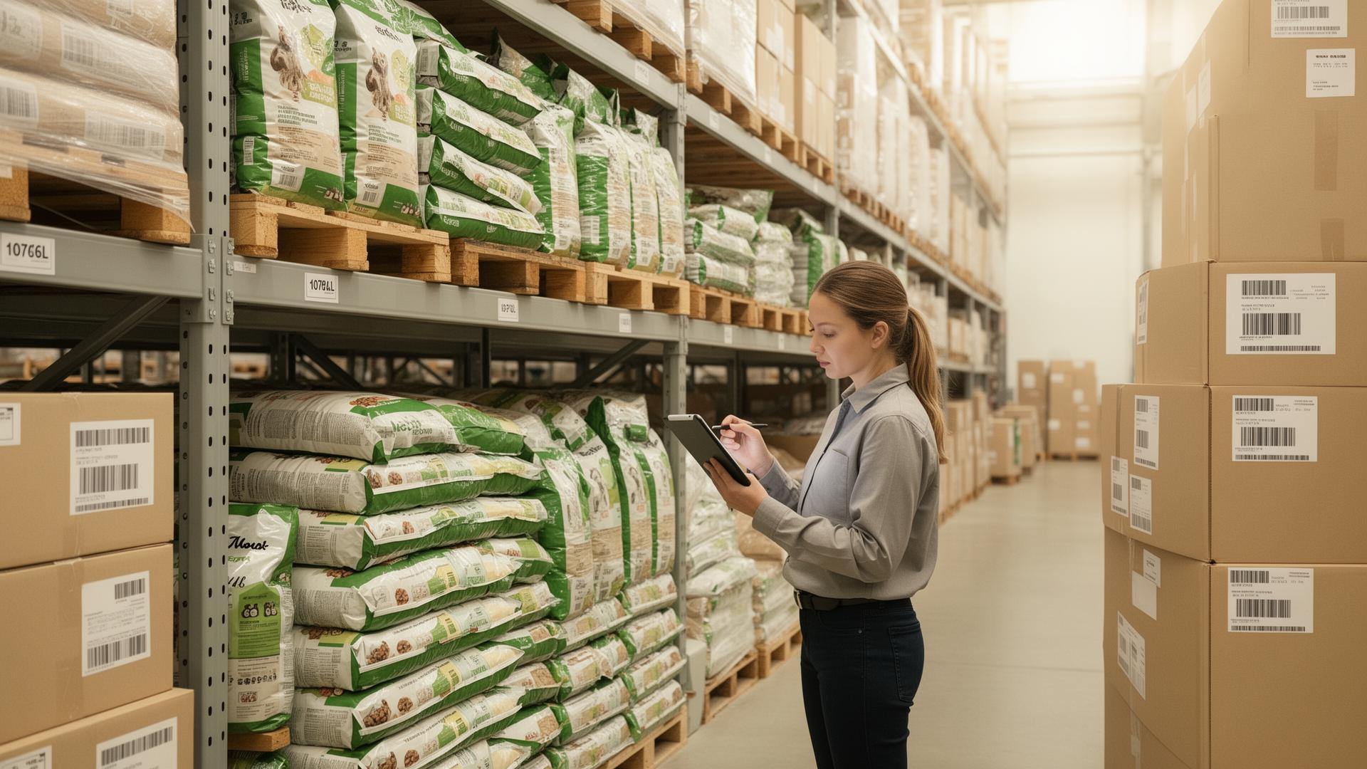 Inventaire et contrôle qualité des produits collectés en entrepôt
